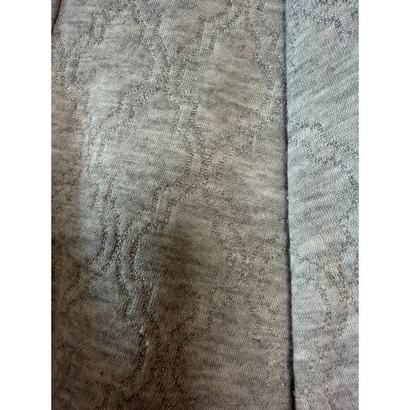 Lilly Pulitzer L Open Cardigan Sweater Silver Shimmer Holiday Party Festive - Picture 5 of 7